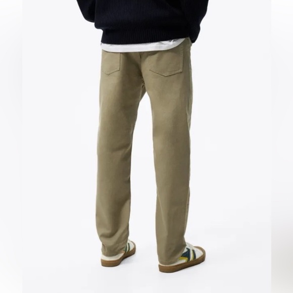 NWT Zara Straight Fit Tan Denim - 32 - Picture 6 of 6